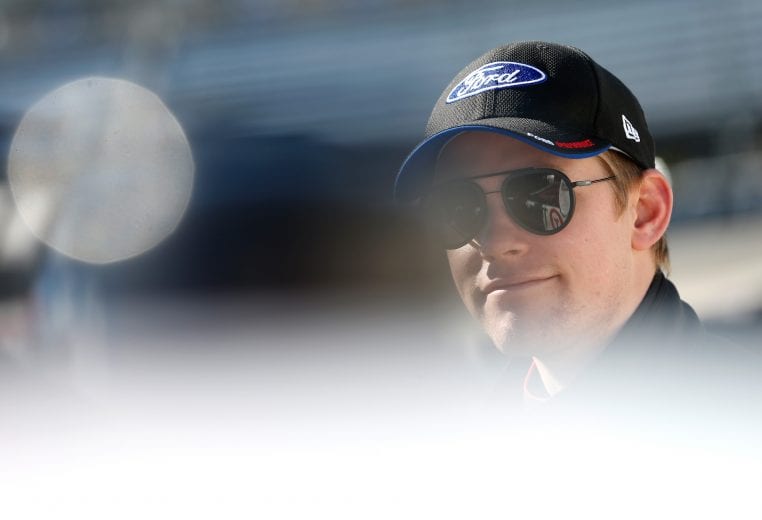 MARTINSVILLE, VA - MARCH 23:  Myatt Snider, driver of the #27 TaxSlayer Ford, stands on the grid during qualifying for the NASCAR Gander Outdoors Truck Series TruNorth Global 250 at Martinsville Speedway on March 23, 2019 in Martinsville, Virginia.  (Photo by Brian Lawdermilk/Getty Images) | Getty Images