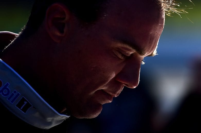MARTINSVILLE, VA - MARCH 23:  Kevin Harvick, driver of the #4 Mobil 1 Ford, looks on during qualifying for the Monster Energy NASCAR Cup Series STP 500 at Martinsville Speedway on March 23, 2019 in Martinsville, Virginia.  (Photo by Jared C. Tilton/Getty Images) | Getty Images