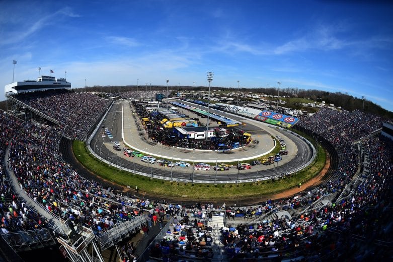 A general view of the action during the Monster Energy NASCAR Cup Series' STP 500 at Martinsville Speedway on March 24, 2019.