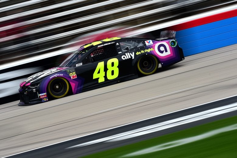 FORT WORTH, TX - MARCH 29: Jimmie Johnson, driver of the #48 Ally Chevrolet, practices for the Monster Energy NASCAR Cup Series O'Reilly Auto Parts 500 at Texas Motor Speedway on March 29, 2019 in Fort Worth, Texas. (Photo by Jared C. Tilton/Getty Images) | Getty Images
