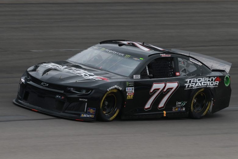 FORT WORTH, TX - MARCH 29:  Garrett Smithley, driver of the #77 Trophy Tracker Chevrolet, practices for the Monster Energy NASCAR Cup Series O'Reilly Auto Parts 500 at Texas Motor Speedway on March 29, 2019 in Fort Worth, Texas.  (Photo by Matt Sullivan/Getty Images) | Getty Images