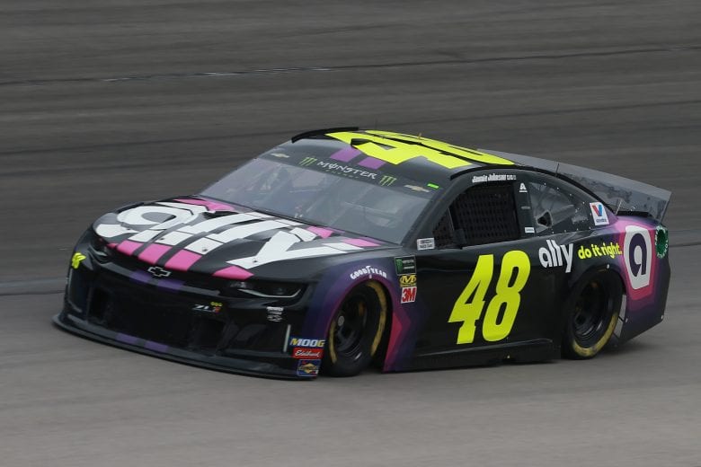 FORT WORTH, TX - MARCH 29:  Jimmie Johnson, driver of the #48 Ally Chevrolet, practices for the Monster Energy NASCAR Cup Series O'Reilly Auto Parts 500 at Texas Motor Speedway on March 29, 2019 in Fort Worth, Texas.  (Photo by Matt Sullivan/Getty Images) | Getty Images