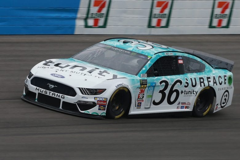 FORT WORTH, TX - MARCH 29:  Matt Tifft, driver of the #36 Surface Sunscreen/Tunity Ford, practices for the Monster Energy NASCAR Cup Series O'Reilly Auto Parts 500 at Texas Motor Speedway on March 29, 2019 in Fort Worth, Texas.  (Photo by Matt Sullivan/Getty Images) | Getty Images