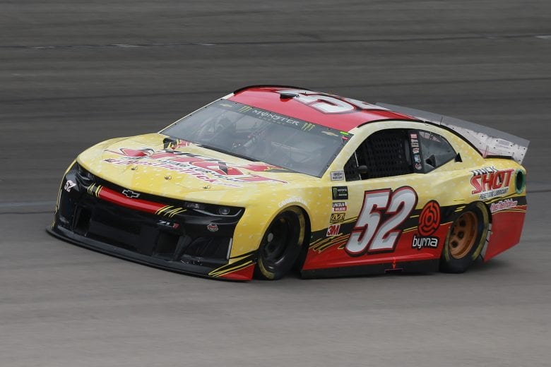 FORT WORTH, TX - MARCH 29:  Bayley Currey, driver of the #52 Trick Shot Penetrating Lubricant Ford, practices for the Monster Energy NASCAR Cup Series O'Reilly Auto Parts 500 at Texas Motor Speedway on March 29, 2019 in Fort Worth, Texas.  (Photo by Matt Sullivan/Getty Images) | Getty Images