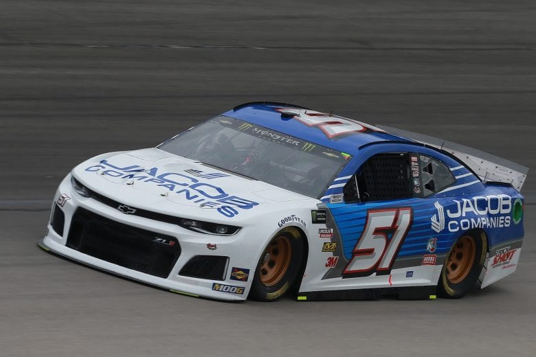 FORT WORTH, TX - MARCH 29:  BJ McLeod, driver of the #51 Jacob Companies Chevrolet, practices for the Monster Energy NASCAR Cup Series O'Reilly Auto Parts 500 at Texas Motor Speedway on March 29, 2019 in Fort Worth, Texas.  (Photo by Matt Sullivan/Getty Images) | Getty Images