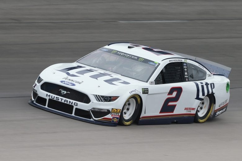 FORT WORTH, TX - MARCH 29:  Brad Keselowski, driver of the #2 Miller Lite Ford, practices for the Monster Energy NASCAR Cup Series O'Reilly Auto Parts 500 at Texas Motor Speedway on March 29, 2019 in Fort Worth, Texas.  (Photo by Matt Sullivan/Getty Images) | Getty Images