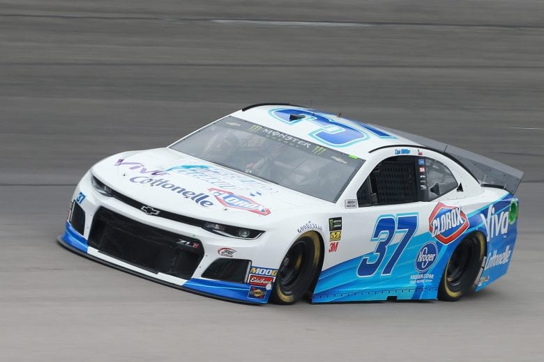 FORT WORTH, TX - MARCH 29:  Chris Buescher, driver of the #37 Kroger Speed Up Your Cleanup Chevrolet, practices for the Monster Energy NASCAR Cup Series O'Reilly Auto Parts 500 at Texas Motor Speedway on March 29, 2019 in Fort Worth, Texas.  (Photo by Matt Sullivan/Getty Images) | Getty Images