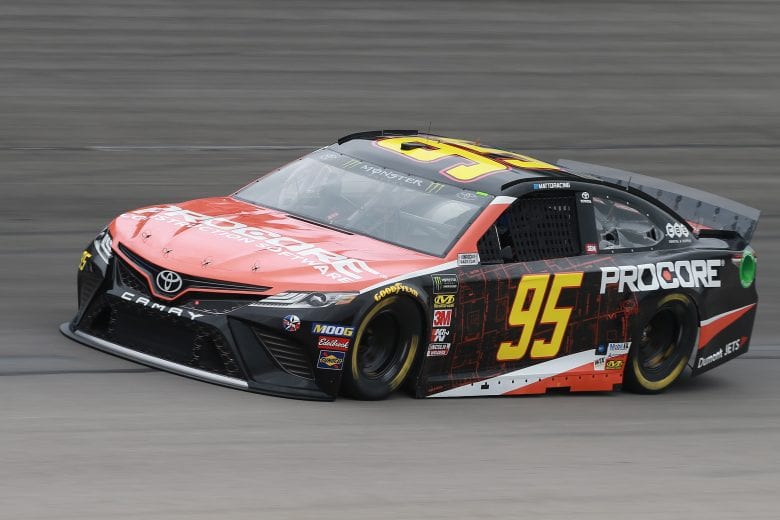 FORT WORTH, TX - MARCH 29:  Matt DiBenedetto, driver of the #95 Procore Toyota, practices for the Monster Energy NASCAR Cup Series O'Reilly Auto Parts 500 at Texas Motor Speedway on March 29, 2019 in Fort Worth, Texas.  (Photo by Matt Sullivan/Getty Images) | Getty Images
