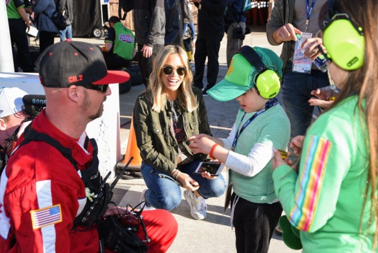 FONTANA, CA - MARCH 17: Cruz Arroyave and Teddi Mellencamp attend the Monster Energy NASCAR Cup Series race at Auto Club Speedway at Auto Club Speedway on March 17, 2019 in Fontana, California. (Photo by Presley Ann/Getty Images) | Getty Images