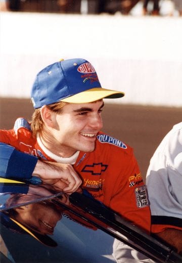 Jeff Gordon, winner of the 1995, 1996, 1997, 1998 and 2002 Southern 500s, plus 1996 TranSouth 500, and 2007 Dodge Charger 500. (Photo by ISC Archives via Getty Images)