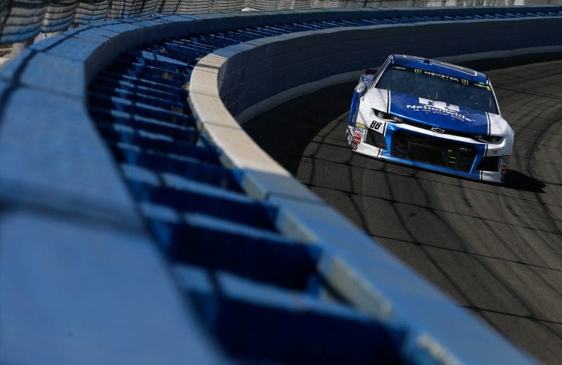 FONTANA, CA - MARCH 18:  Alex Bowman, driver of the #88 Nationwide Chevrolet, races during the Monster Energy NASCAR Cup Series Auto Club 400 at Auto Club Speedway on March 18, 2018 in Fontana, California.  (Photo by Jonathan Ferrey/Getty Images) | Getty Images
