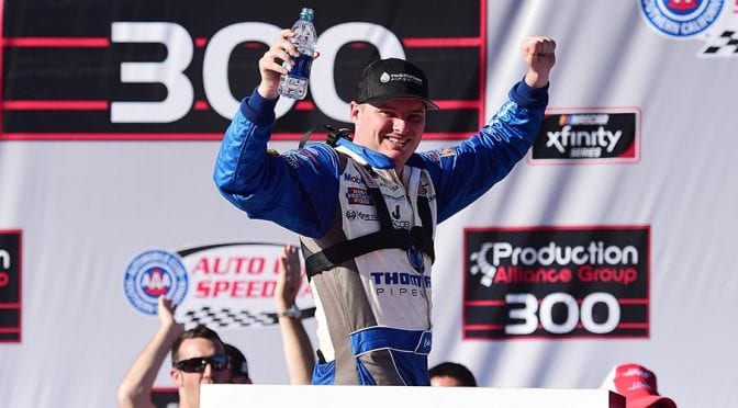 Cole Custer holds off Kyle Busch for home state win