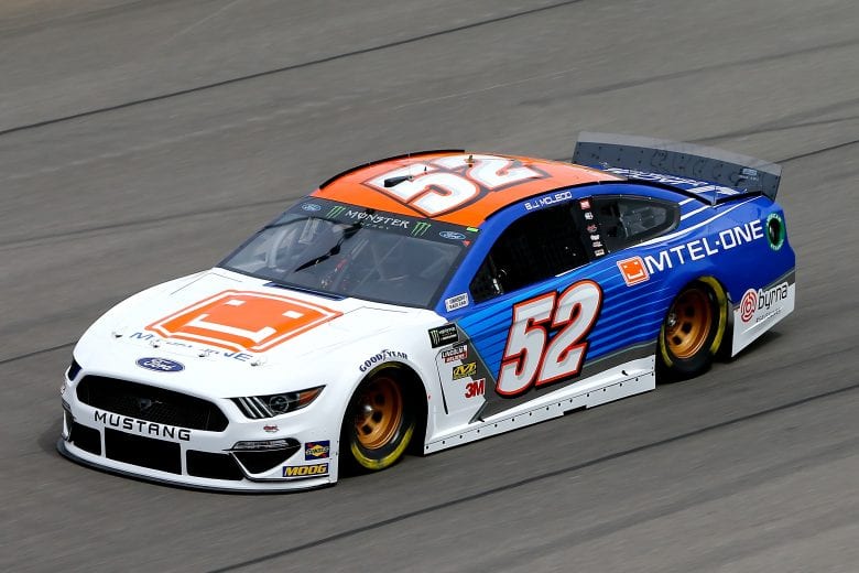 LAS VEGAS, NV - MARCH 01: BJ McLeod, driver of the #52 Mtel-One Ford,  during practice for the Monster Energy NASCAR Cup Series Pennzoil 400 at Las Vegas Motor Speedway on March 1, 2019 in Las Vegas, Nevada.  (Photo by Jonathan Ferrey/Getty Images) | Getty Images