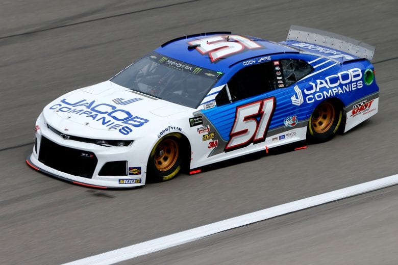 LAS VEGAS, NV - MARCH 01: Cody Ware, driver of the #51 Jacob Companies Chevrolet,  during practice for the Monster Energy NASCAR Cup Series Pennzoil 400 at Las Vegas Motor Speedway on March 1, 2019 in Las Vegas, Nevada.  (Photo by Jonathan Ferrey/Getty Images) | Getty Images