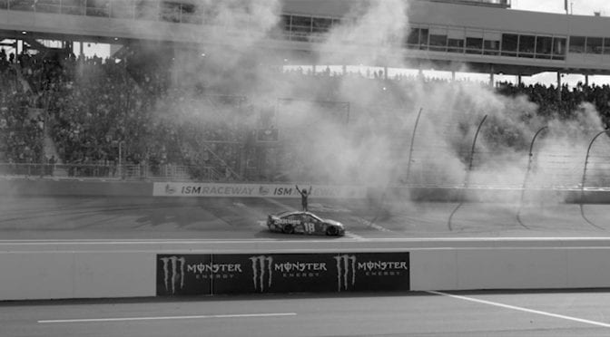 A NASCAR race as a movie? Presenting Phoenix, in black and white