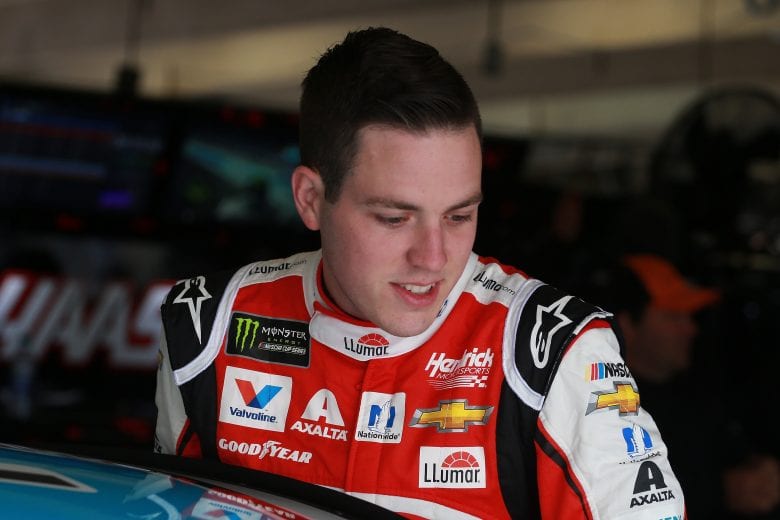 FORT WORTH, TX - MARCH 30: Alex Bowman, driver of the #88 LLumar Chevrolet, gets into his car during practice for the Monster Energy NASCAR Cup Series O'Reilly Auto Parts 500 at Texas Motor Speedway on March 30, 2019 in Fort Worth, Texas. (Photo by Matt Sullivan/Getty Images) | Getty Images