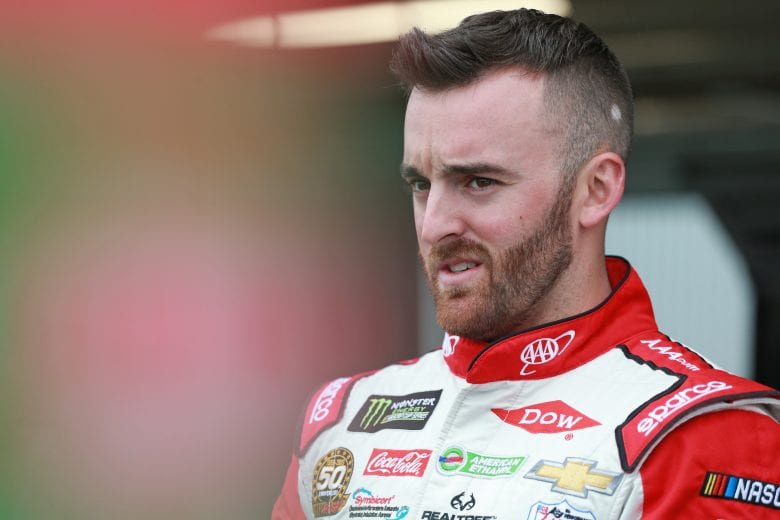 RICHMOND, VA - APRIL 12: Austin Dillon, driver of the #3 AAA Chevrolet, stands in the garage during practice for the Monster Energy NASCAR Cup Series Toyota Owners 400 at Richmond Raceway on April 12, 2019 in Richmond, Virginia. (Photo by Matt Sullivan/Getty Images) | Getty Images