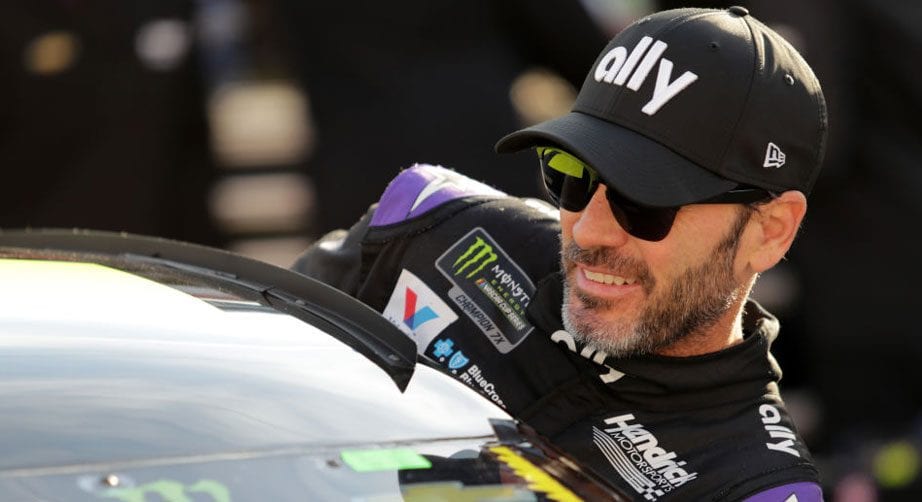 Jimmie Johnson gets in the No. 48 Chevrolet