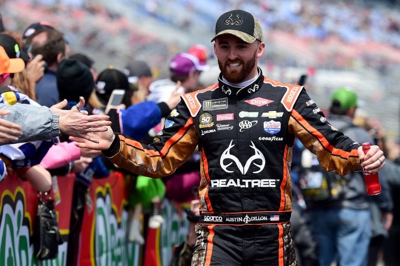 FORT WORTH, TX - MARCH 31: Austin Dillon, driver of the #3 Realtree Chevrolet, is introduced prior to the Monster Energy NASCAR Cup Series O'Reilly Auto Parts 500 at Texas Motor Speedway on March 31, 2019 in Fort Worth, Texas. (Photo by Jared C. Tilton/Getty Images) | Getty Images