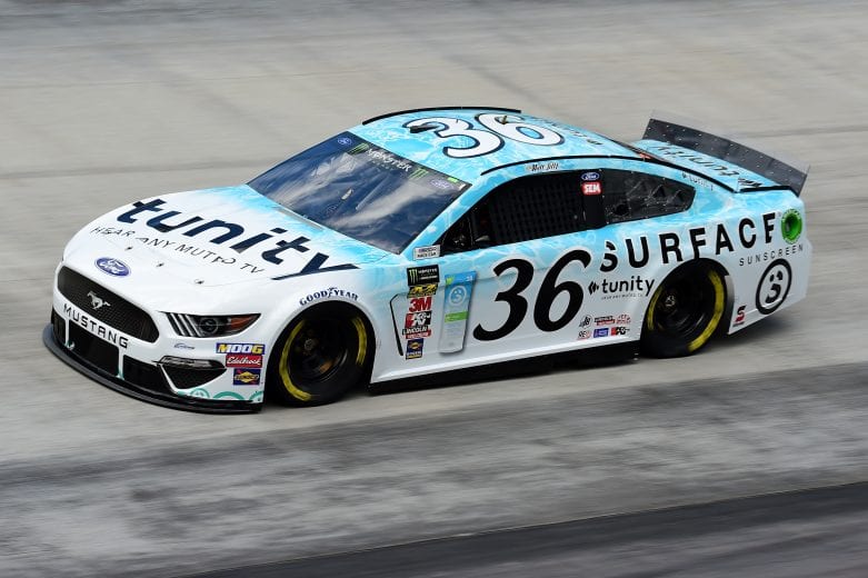 BRISTOL, TN - APRIL 05: Matt Tifft, driver of the #36 Surface Sunscreen/Tunity Ford, practices for the Monster Energy NASCAR Cup Series Food City 500 at Bristol Motor Speedway on April 5, 2019 in Bristol, Tennessee. (Photo by Jared C. Tilton/Getty Images) | Getty Images