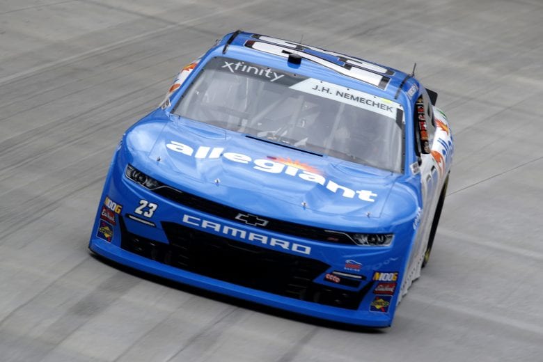 BRISTOL, TN - APRIL 05: John Hunter Nemechek, driver of the #23 Allegiant Chevrolet, practices for the NASCAR Xfinity Series Alsco 300 at Bristol Motor Speedway on April 5, 2019 in Bristol, Tennessee. (Photo by Donald Page/Getty Images) | Getty Images