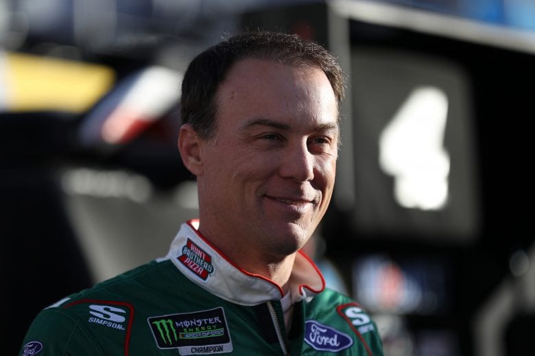 BRISTOL, TN - APRIL 06:  Kevin Harvick, driver of the #4 Hunt Brothers Pizza Ford, stands in the garage area  during practice for the Monster Energy NASCAR Cup Series Food City 500 at Bristol Motor Speedway on April 6, 2019 in Bristol, Tennessee.  (Photo by Chris Graythen/Getty Images) | Getty Images