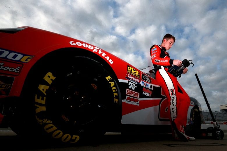 RICHMOND, VA - APRIL 12: Christopher Bell, driver of the #20 Ruud Toyota, stands by his car during practice for the NASCAR Xfinity Series ToyotaCare 250 at Richmond Raceway on April 12, 2019 in Richmond, Virginia. (Photo by Sean Gardner/Getty Images) | Getty Images