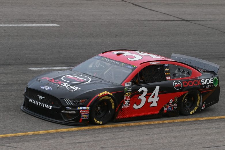RICHMOND, VA - APRIL 12:  Michael McDowell, driver of the #34 Dockside Logistics Ford, drives during practice for the Monster Energy NASCAR Cup Series Toyota Owners 400 at Richmond Raceway on April 12, 2019 in Richmond, Virginia.  (Photo by Matt Sullivan/Getty Images) | Getty Images