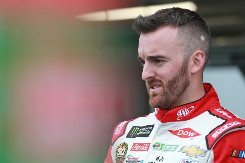 RICHMOND, VA - APRIL 12:  Austin Dillon, driver of the #3 AAA Chevrolet, stands in the garage during practice for the Monster Energy NASCAR Cup Series Toyota Owners 400 at Richmond Raceway on April 12, 2019 in Richmond, Virginia.  (Photo by Matt Sullivan/Getty Images) | Getty Images