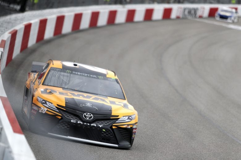 RICHMOND, VA - APRIL 12: Erik Jones, driver of the #20 DeWalt Toyota, practices for the Monster Energy NASCAR Cup Series Toyota Owners 400 at Richmond Raceway on April 12, 2019 in Richmond, Virginia. (Photo by Donald Page/Getty Images) | Getty Images