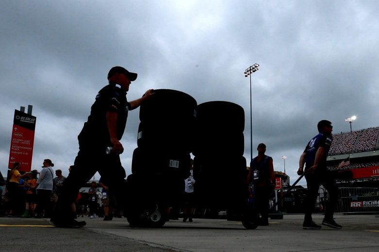 RICHMOND, VA - APRIL 13: Crew members of the #88 Nationwide Chevrolet, during the Monster Energy NASCAR Cup Series Toyota Owners 400 at Richmond Raceway on April 13, 2019 in Richmond, Virginia. (Photo by Sean Gardner/Getty Images) | Getty Images