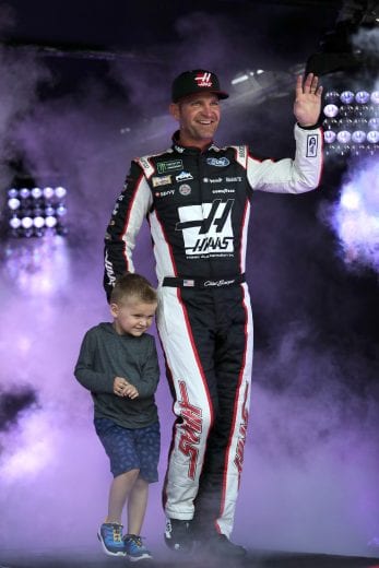 RICHMOND, VA - APRIL 13:  Clint Bowyer, driver of the #14 Haas Automation Ford, is introduced during pre-race ceremonies prior to the start of the Monster Energy NASCAR Cup Series Toyota Owners 400 at Richmond Raceway on April 13, 2019 in Richmond, Virginia.  (Photo by Donald Page/Getty Images) | Getty Images