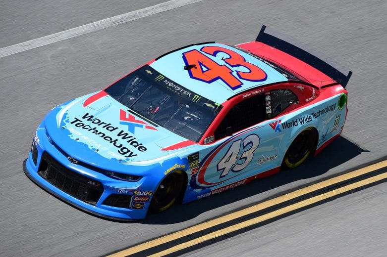 TALLADEGA, AL - APRIL 26: Bubba Wallace, driver of the #43 World Wide Technology Chevrolet, practices for the Monster Energy NASCAR Cup Series GEICO 500 at Talladega Superspeedway on April 26, 2019 in Talladega, Alabama. (Photo by Jared C. Tilton/Getty Images) | Getty Images