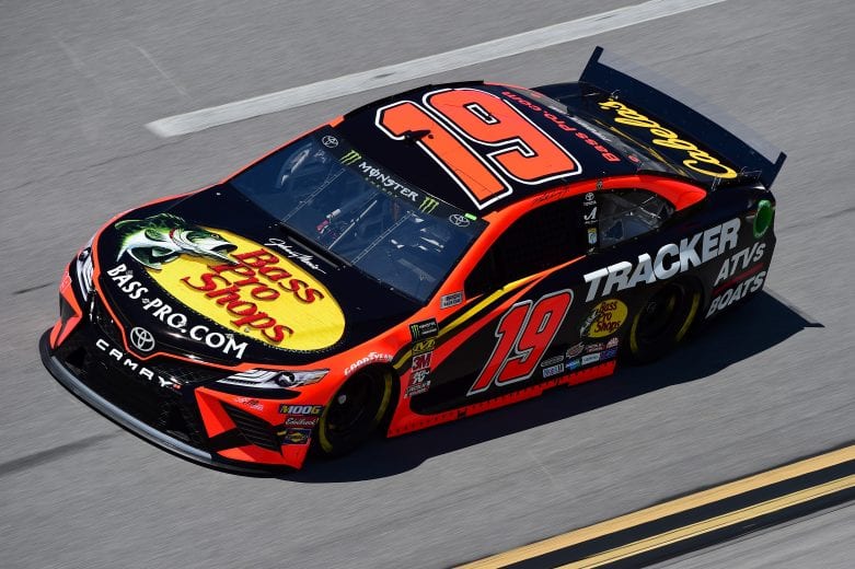 TALLADEGA, AL - APRIL 26: Martin Truex Jr., driver of the #19 Bass Pro Shops Toyota, practices for the Monster Energy NASCAR Cup Series GEICO 500 at Talladega Superspeedway on April 26, 2019 in Talladega, Alabama. (Photo by Jared C. Tilton/Getty Images) | Getty Images