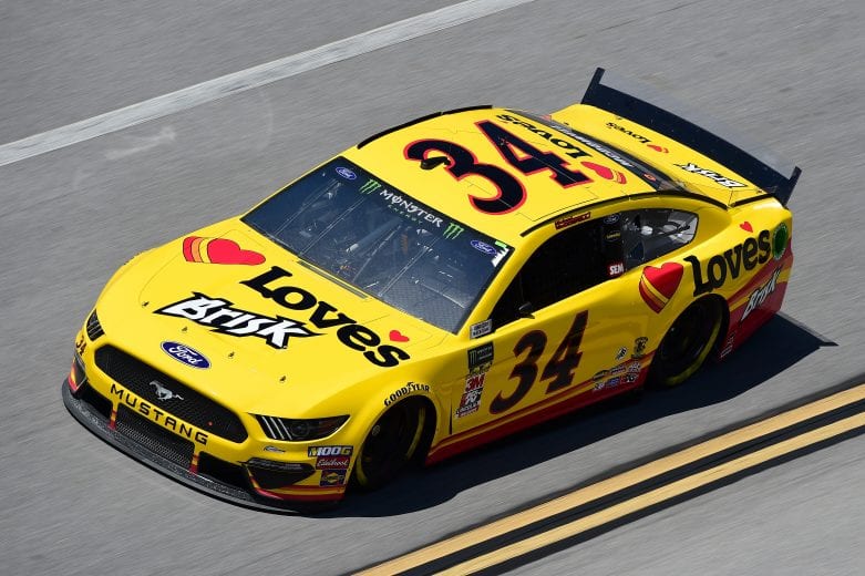 TALLADEGA, AL - APRIL 26: Michael McDowell, driver of the #34 Love's Travel Stops Ford, practices for the Monster Energy NASCAR Cup Series GEICO 500 at Talladega Superspeedway on April 26, 2019 in Talladega, Alabama. (Photo by Jared C. Tilton/Getty Images) | Getty Images