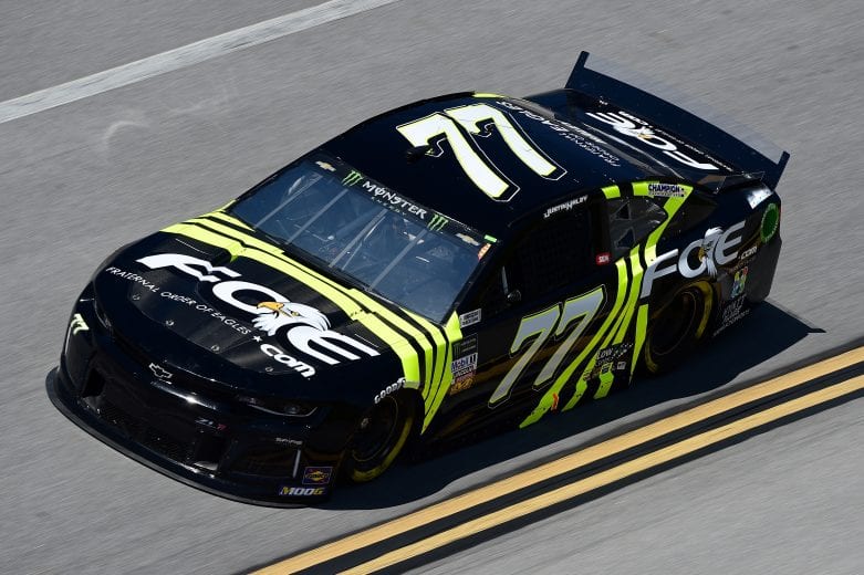 TALLADEGA, AL - APRIL 26: Justin Haley, driver of the #77 Fraternal Order of Eagles Chevrolet, practices for the Monster Energy NASCAR Cup Series GEICO 500 at Talladega Superspeedway on April 26, 2019 in Talladega, Alabama. (Photo by Jared C. Tilton/Getty Images) | Getty Images