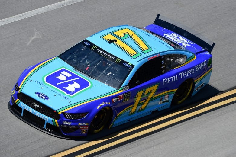 TALLADEGA, AL - APRIL 26: Ricky Stenhouse Jr., driver of the #17 Fifth Third Bank Ford, practices for the Monster Energy NASCAR Cup Series GEICO 500 at Talladega Superspeedway on April 26, 2019 in Talladega, Alabama. (Photo by Jared C. Tilton/Getty Images) | Getty Images