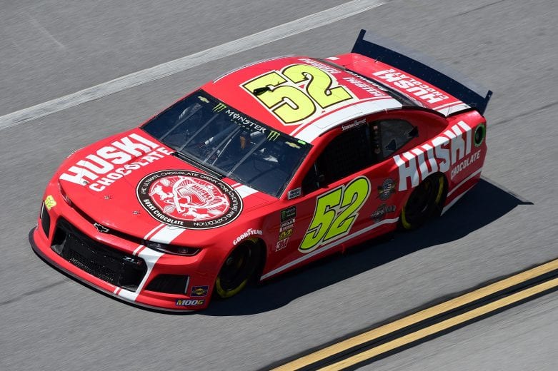 TALLADEGA, AL - APRIL 26: Stanton Barrett, driver of the #52 HUSKI CHOCOLATE Chevrolet, practices for the Monster Energy NASCAR Cup Series GEICO 500 at Talladega Superspeedway on April 26, 2019 in Talladega, Alabama. (Photo by Jared C. Tilton/Getty Images) | Getty Images