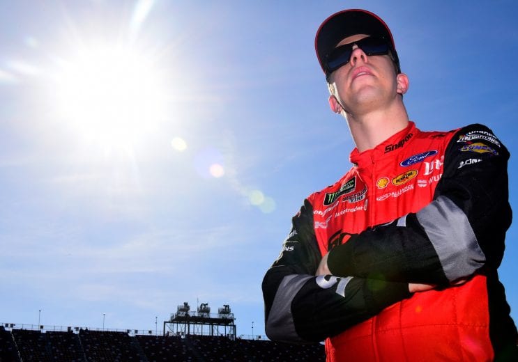 TALLADEGA, AL - APRIL 27:  Brad Keselowski, driver of the #2 Snap On Ford, stands on the grid during qualifying for the Monster Energy NASCAR Cup Series GEICO 500 at Talladega Superspeedway on April 27, 2019 in Talladega, Alabama.  (Photo by Jared C. Tilton/Getty Images) | Getty Images