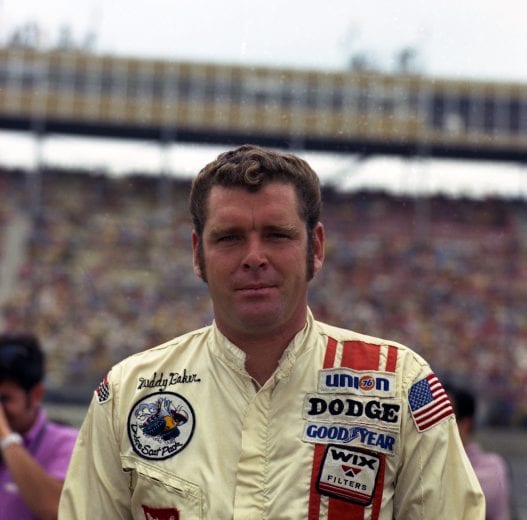 DAYTONA BEACH, FL - FEBRUARY 19:  Driver Buddy Baker poses before the race at the Daytona 500 on February 19, 1970 at he Daytona International Speedway in Daytona Beach, Florida. (Photo by Dozier Mobley/Getty Images)