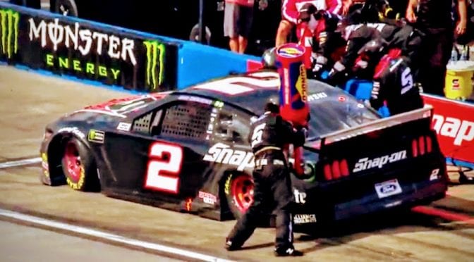New ‘2’ view: Alternate angle of Brad Keselowski’s impressive backward pit stop