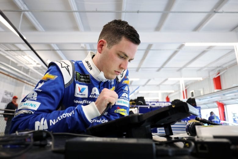 RICHMOND, VA - APRIL 12: Alex Bowman, driver of the #88 Nationwide Chevrolet, practices for the Monster Energy NASCAR Cup Series Toyota Owners 400 at Richmond Raceway on April 12, 2019 in Richmond, Virginia. (Photo by Donald Page/Getty Images) | Getty Images