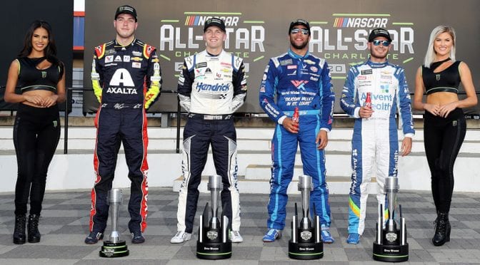 Larson, Wallace, Byron earn All-Star Race slots with Monster Energy Open stage wins