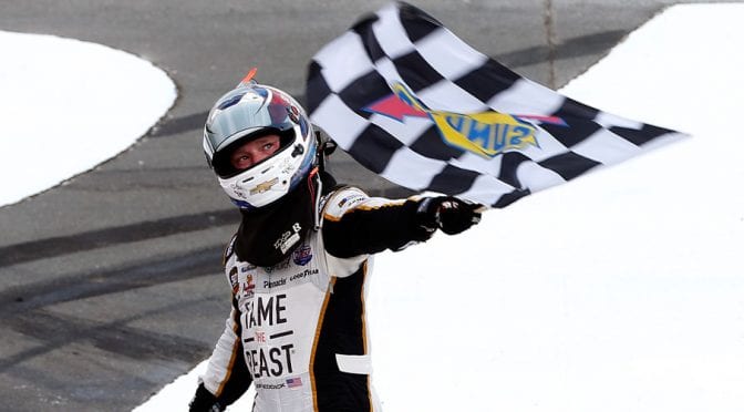 Featured image for Tyler Reddick picks up first career win at Charlotte in dominant fashion