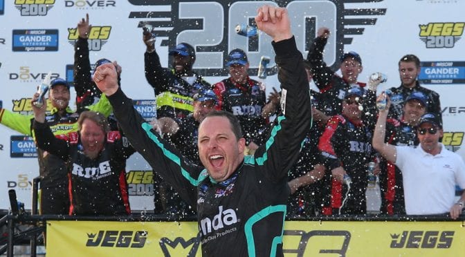 Featured image for Sauter captures third straight Dover win in Truck Series