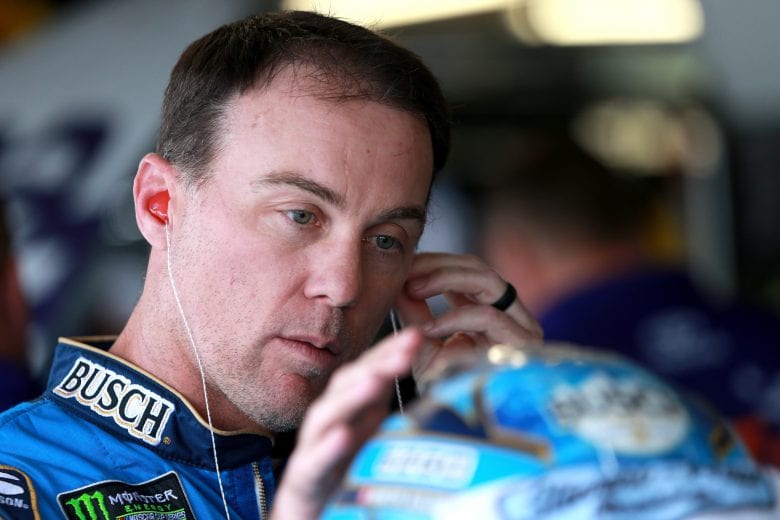 KANSAS CITY, KS - MAY 10: Kevin Harvick, driver of the #4 Busch Beer Ford, stands in the garage during practice for the Monster Energy NASCAR Cup Series Digital Ally 400 at Kansas Speedway on May 10, 2019 in Kansas City, Kansas. (Photo by Sean Gardner/Getty Images) | Getty Images