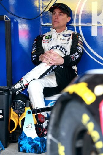 DOVER, DE - MAY 04: Kevin Harvick, driver of the #4 Jimmy John's Ford, sits in the garage during practice for the Monster Energy NASCAR Cup Series Gander RV 400 at Dover International Speedway on May 4, 2019 in Dover, Delaware. (Photo by Sean Gardner/Getty Images) | Getty Images
