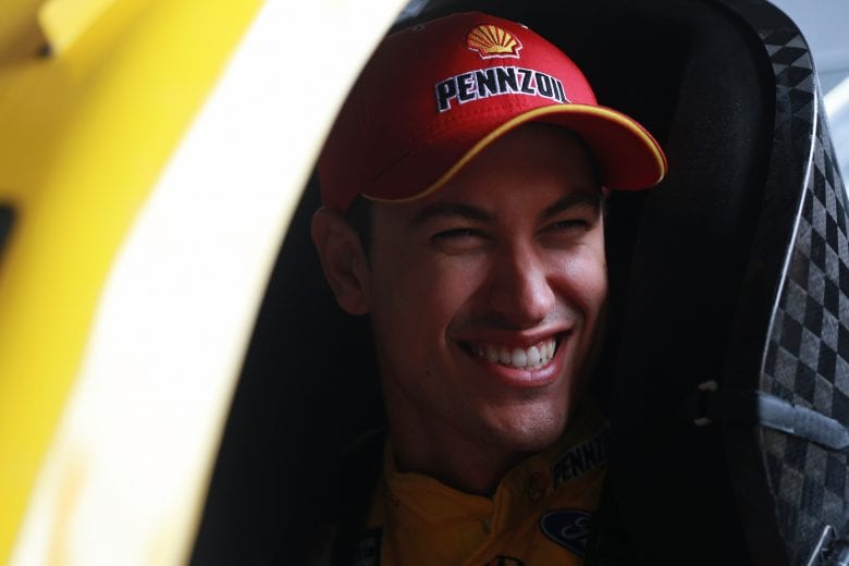 DOVER, DE - MAY 03: Joey Logano, driver of the #22 Shell Pennzoil Ford, sits in his car during practice for the Monster Energy NASCAR Cup Series Gander RV 400 at Dover International Speedway on May 3, 2019 in Dover, Delaware. (Photo by Matt Sullivan/Getty Images) | Getty Images