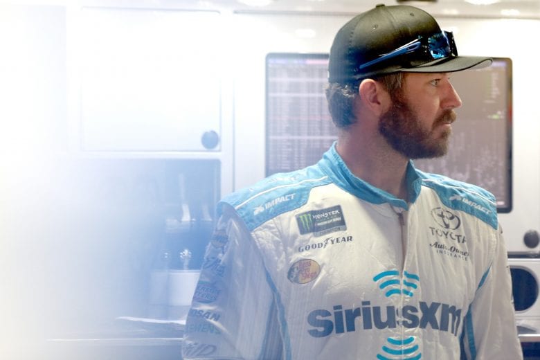 DOVER, DE - MAY 04: Martin Truex Jr., driver of the #19 SiriusXM Toyota, stands by his car during practice for the Monster Energy NASCAR Cup Series Gander RV 400 at Dover International Speedway on May 4, 2019 in Dover, Delaware. (Photo by Sean Gardner/Getty Images) | Getty Images