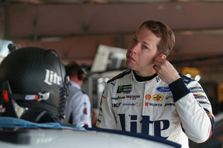 DOVER, DE - MAY 04: Brad Keselowski, driver of the #2 Miller Lite Ford, gets into his car during practice for the Monster Energy NASCAR Cup Series Gander RV 400 at Dover International Speedway on May 4, 2019 in Dover, Delaware. (Photo by Matt Sullivan/Getty Images) | Getty Images